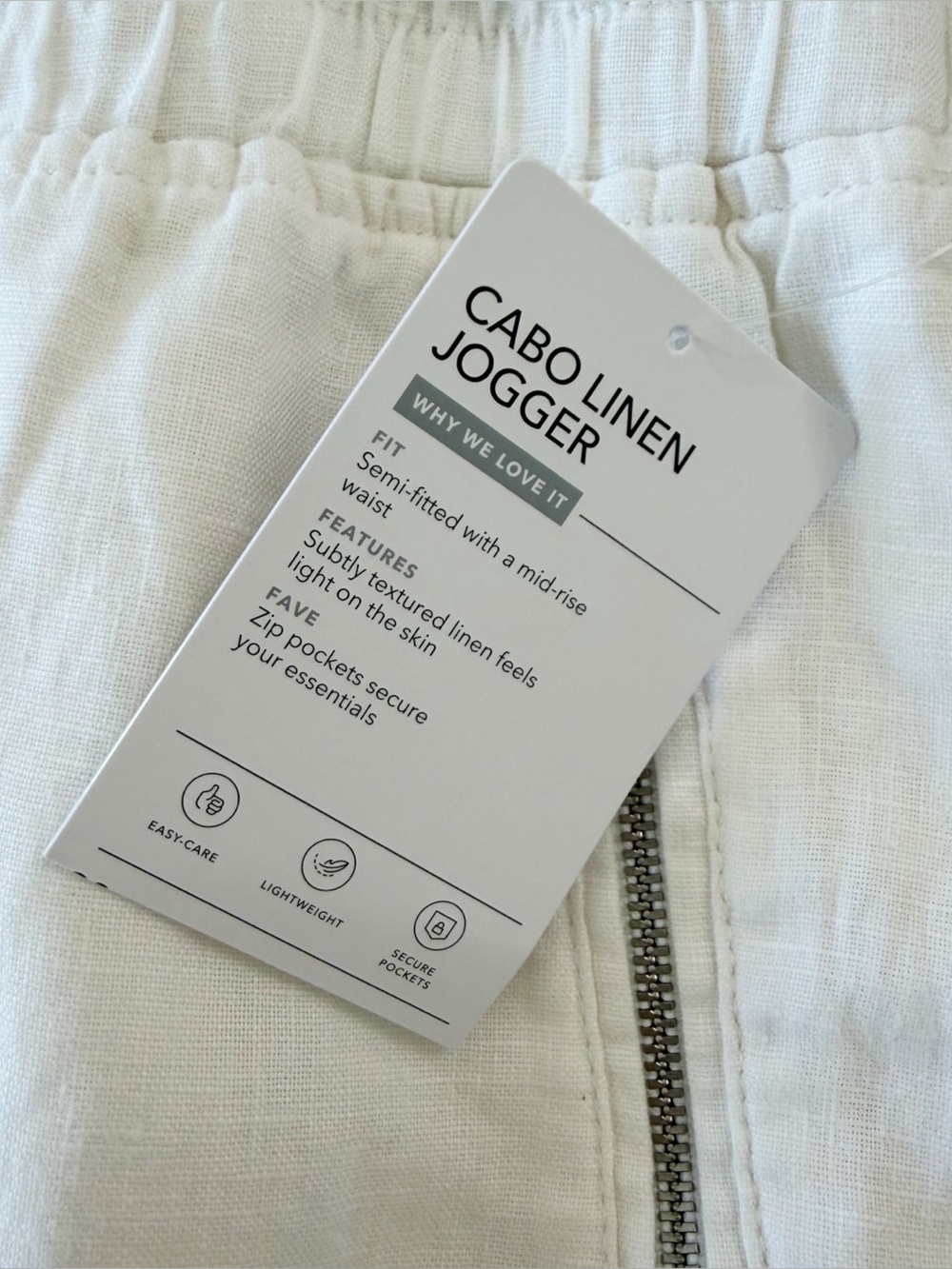 Athleta Pants Womens Plus Sz 20 Cabo Linen Joggers New Beach Boho - Picture 6 of 11